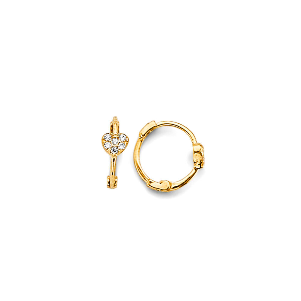 14K Yellow Gold Huggies Earring - ER1853