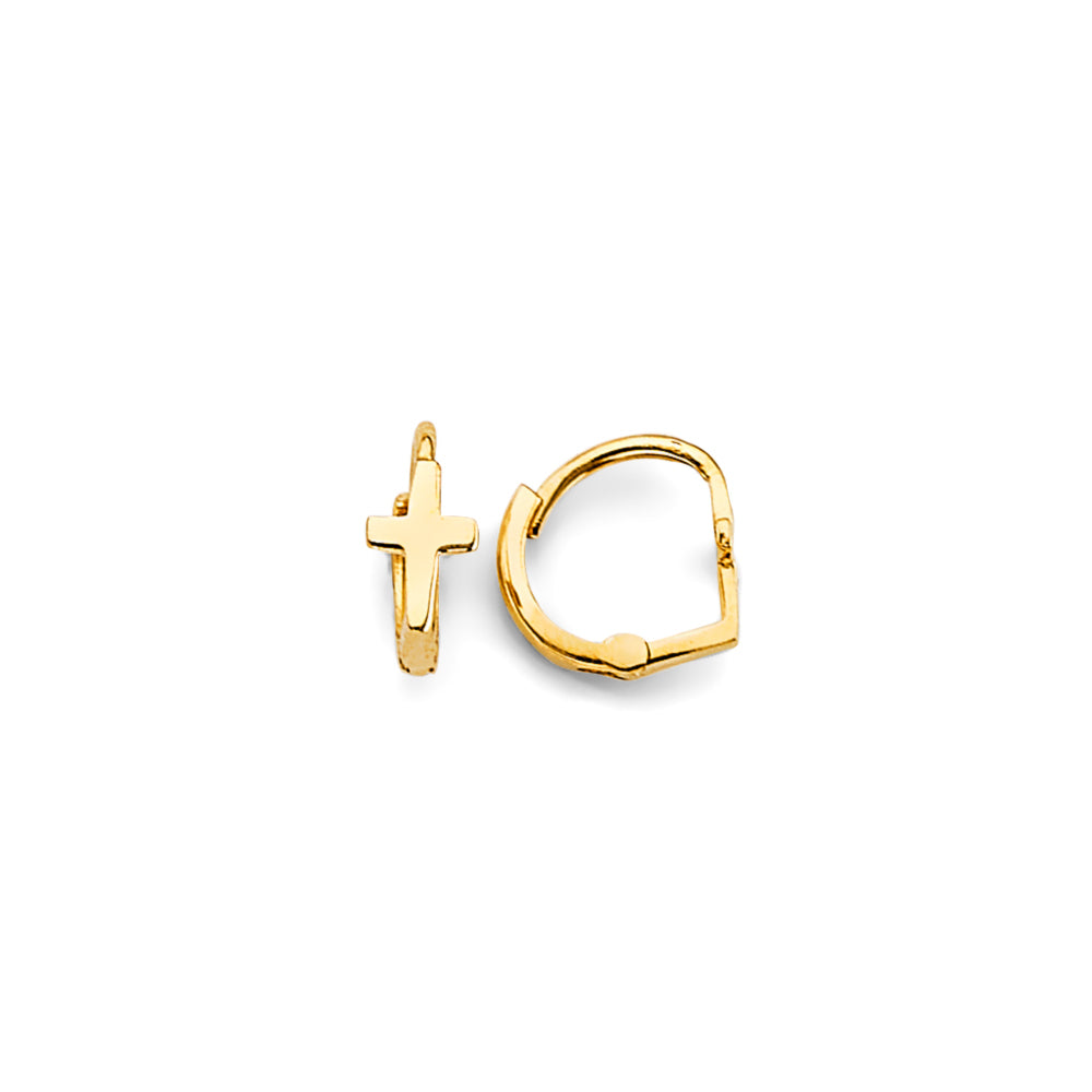 14K Yellow Gold Huggies Earring - ER1855