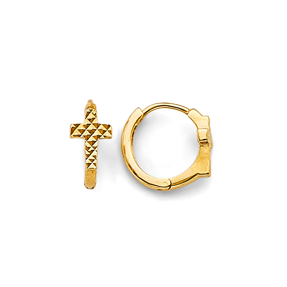 14K Yellow Gold Huggies Earring - ER1864
