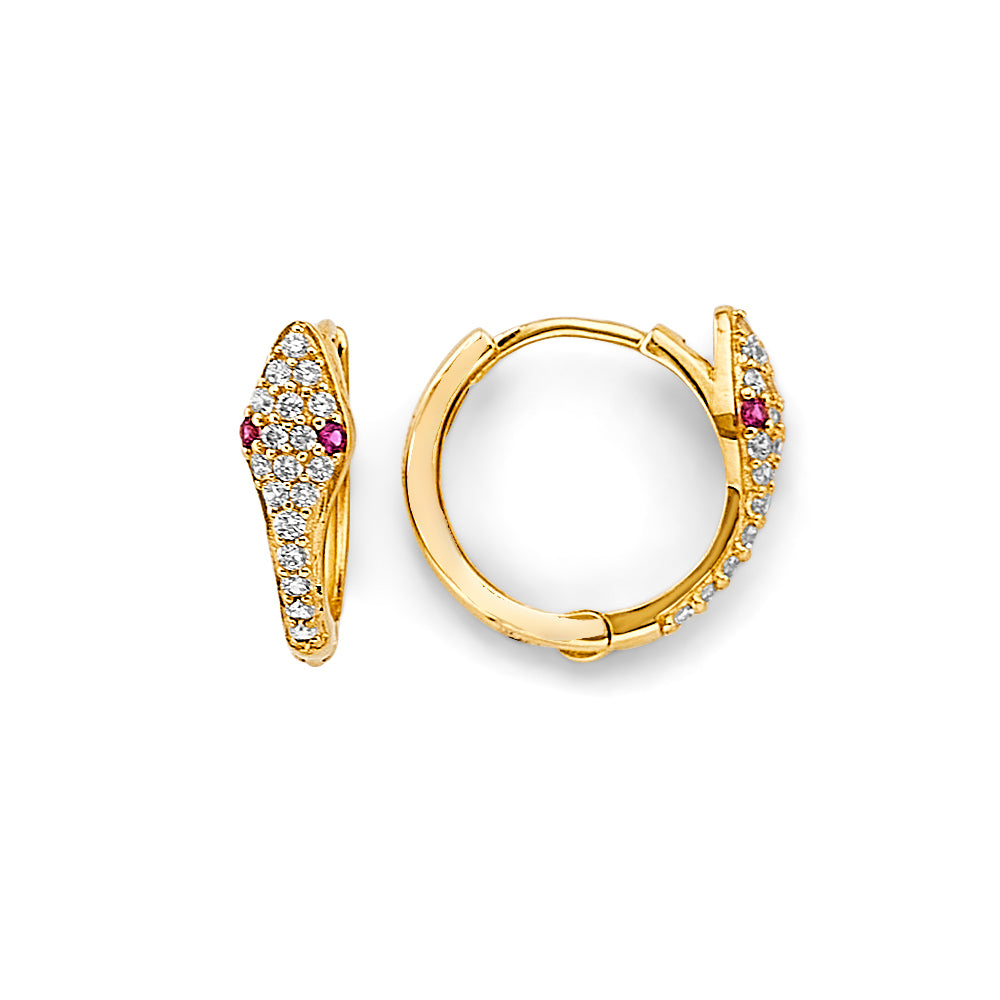 14K Yellow Gold Huggies Earring - ER1866