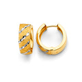 14K Yellow Gold Huggies Earring - ER1869