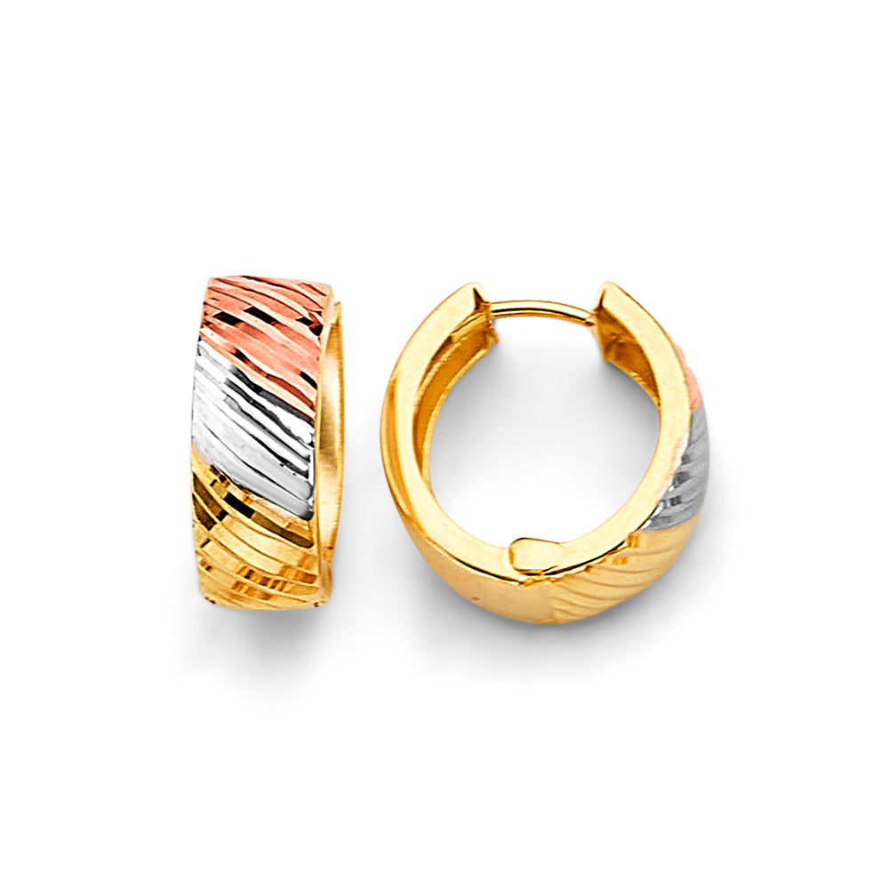 14K Yellow Gold Huggies Earring - ER1870