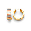 14K Yellow Gold Huggies Earring - ER1871