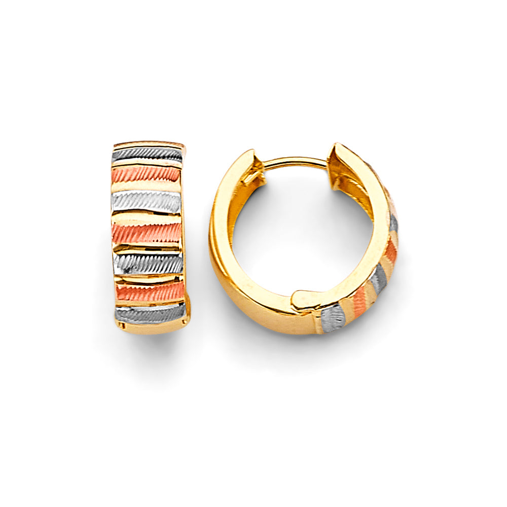 14K Yellow Gold Huggies Earring - ER1871