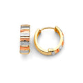 14K Yellow Gold Huggies Earring - ER1873