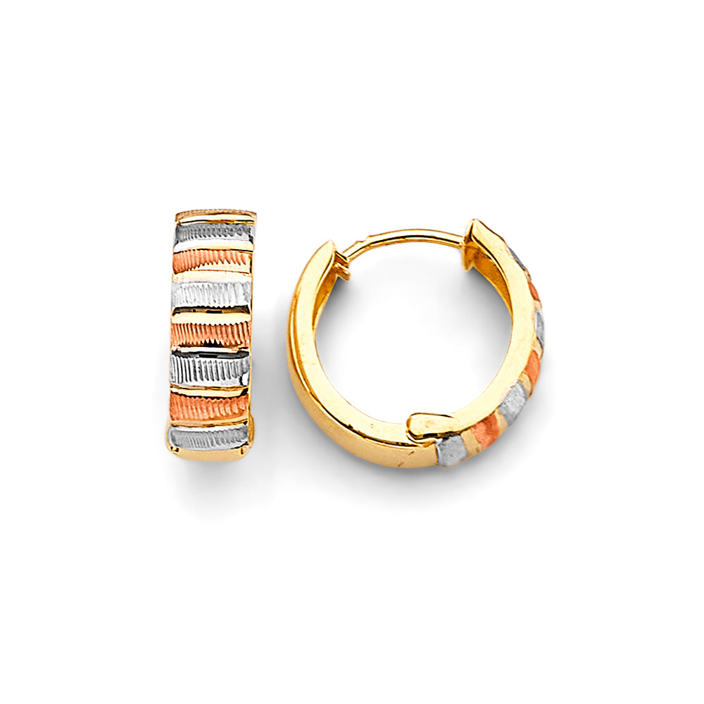 14K Yellow Gold Huggies Earring - ER1873
