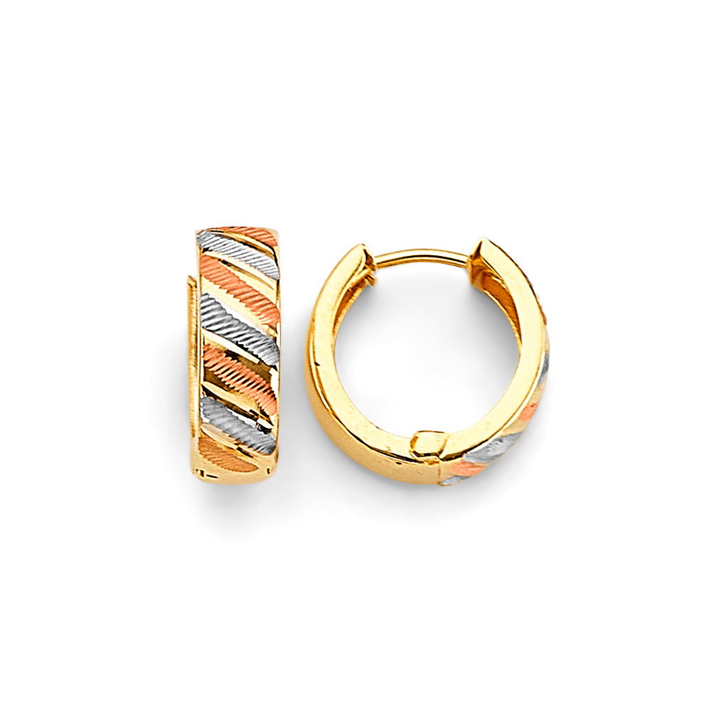 14K Yellow Gold Huggies Earring - ER1875
