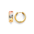14K Yellow Gold Huggies Earring - ER1879
