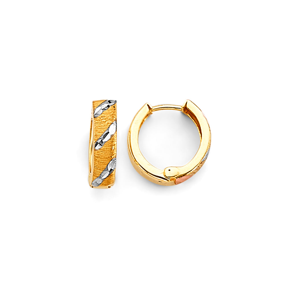 14K Yellow Gold Huggies Earring - ER1885
