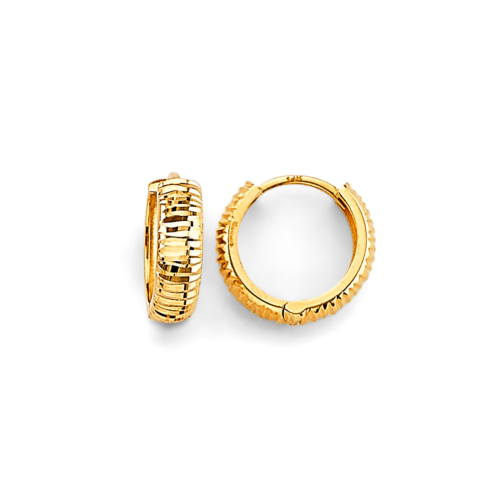 14K Yellow Gold Huggies Earring - ER1886