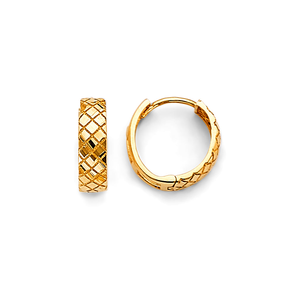 14K Yellow Gold Huggies Earring - ER1887