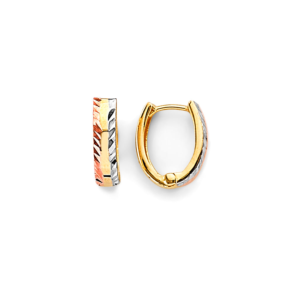 14K Yellow Gold Huggies Earring - ER1889