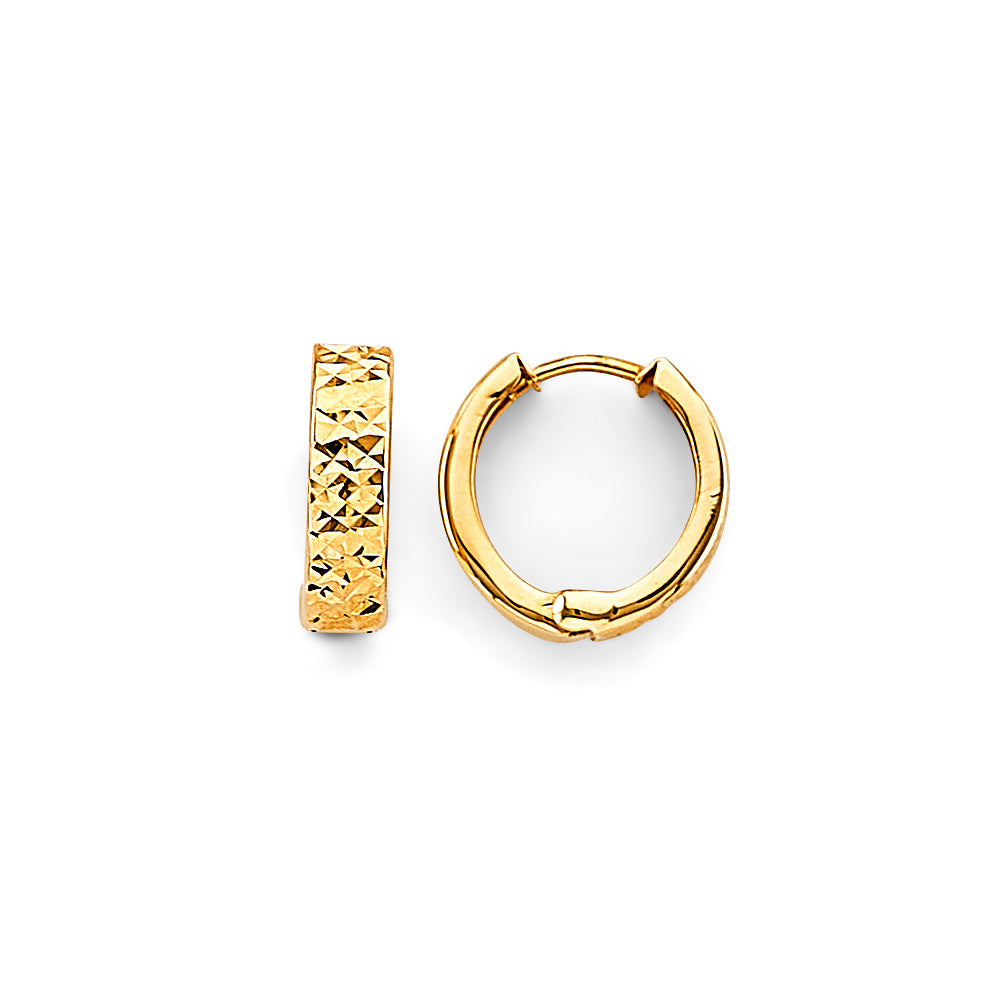 14K Yellow Gold Huggies Earring - ER1891