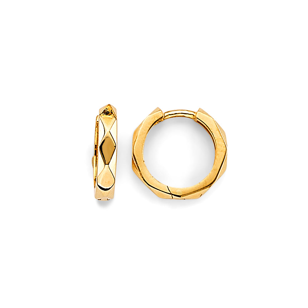 14K Yellow Gold Huggies Earring - ER1892