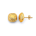 14K Yellow Gold Post Earring with Push Back - ER1931