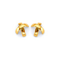 14K Yellow Gold Post Earring with Push Back - ER1932