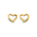 14K Yellow Gold Post Earring with Push Back - ER1933
