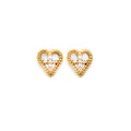 14K Yellow Gold Post Earring with Push Back - ER1936