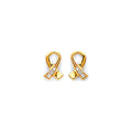 14K Yellow Gold Post Earring with Push Back - ER1945