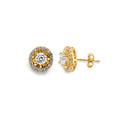 14K Yellow Gold Half Set - ER1953
