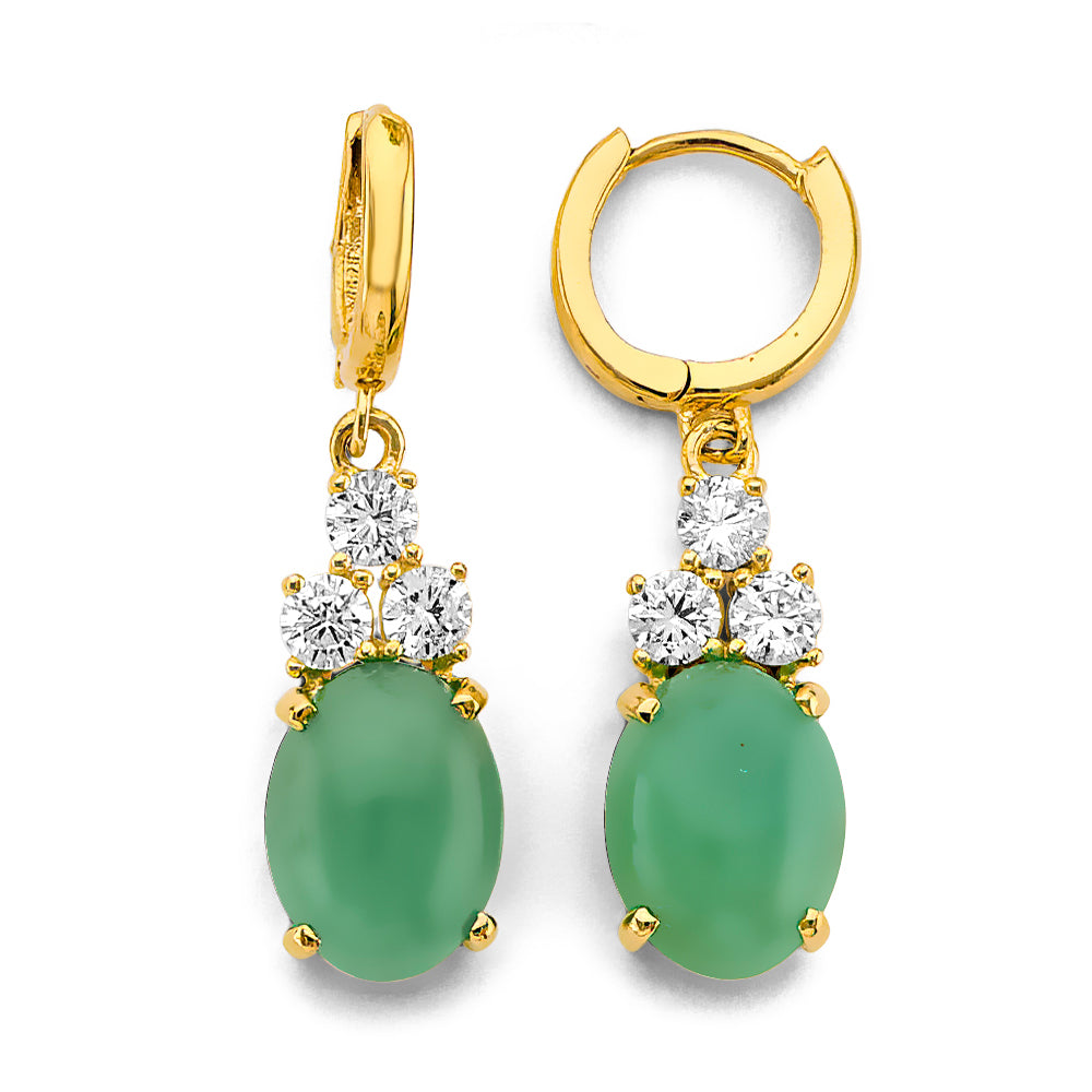 14K Yellow Gold Half Set - ER1956
