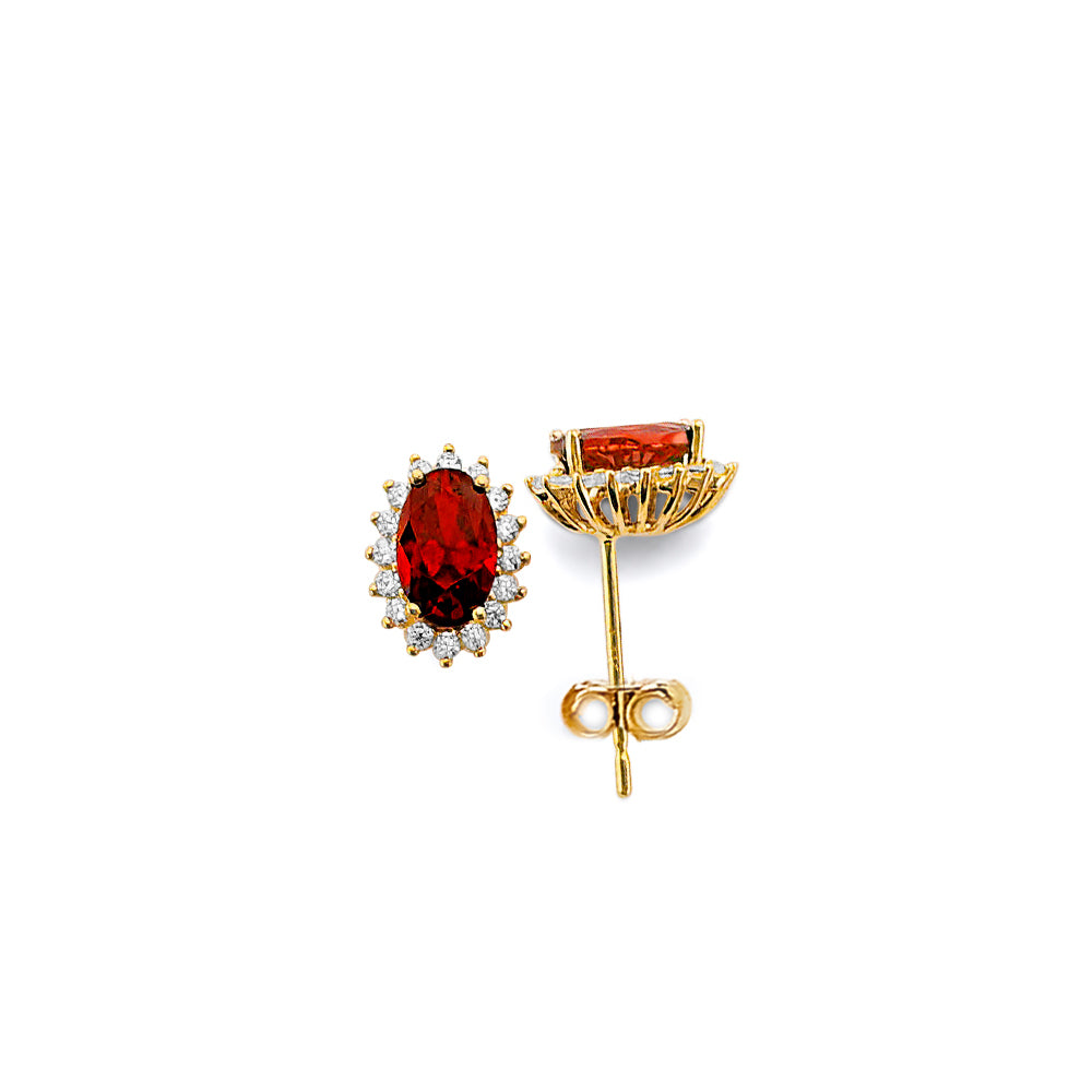 14K Yellow Gold Monthly & Zodiac Jewelry - ER1963