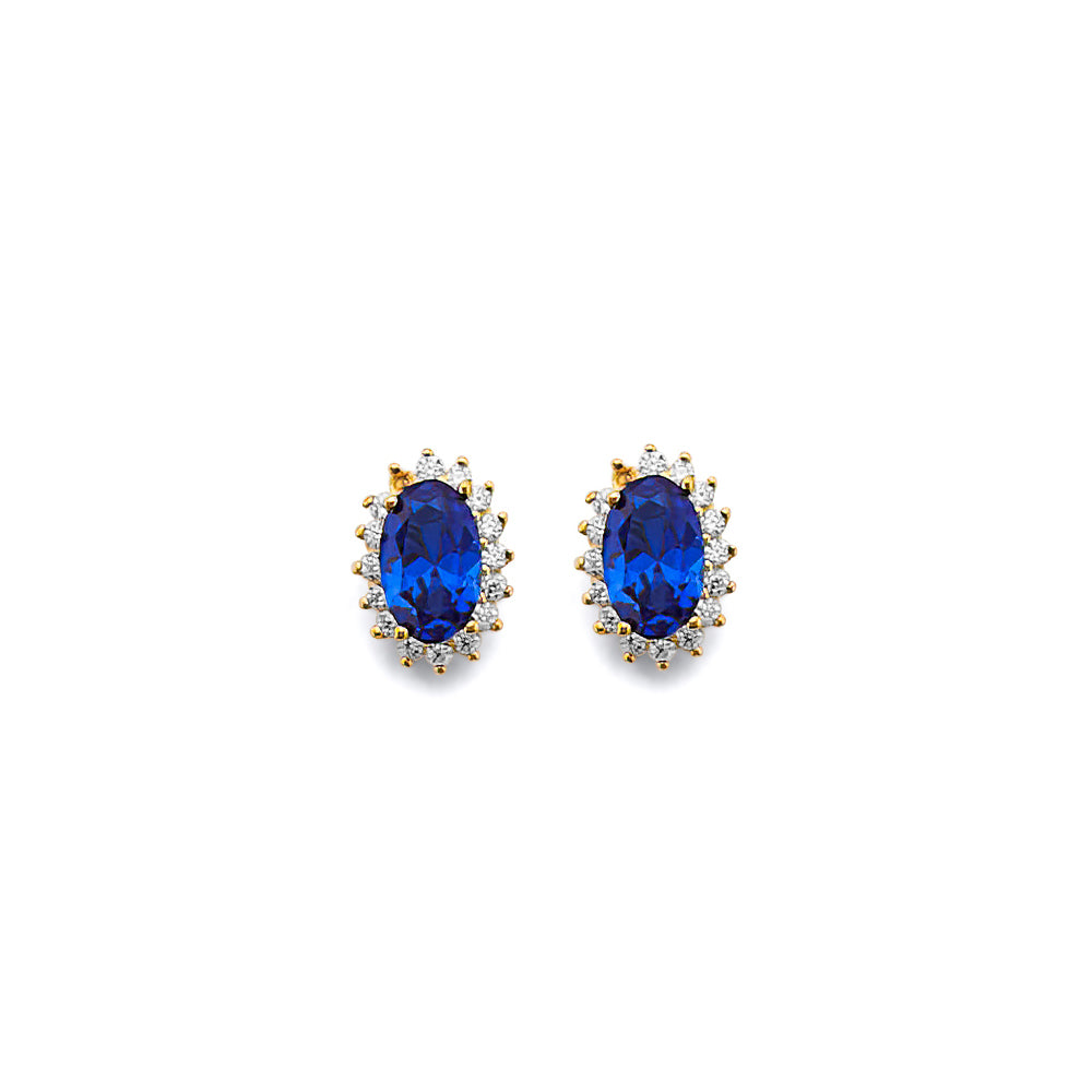14K Yellow Gold Monthly & Zodiac Jewelry - ER1963 - Image 9
