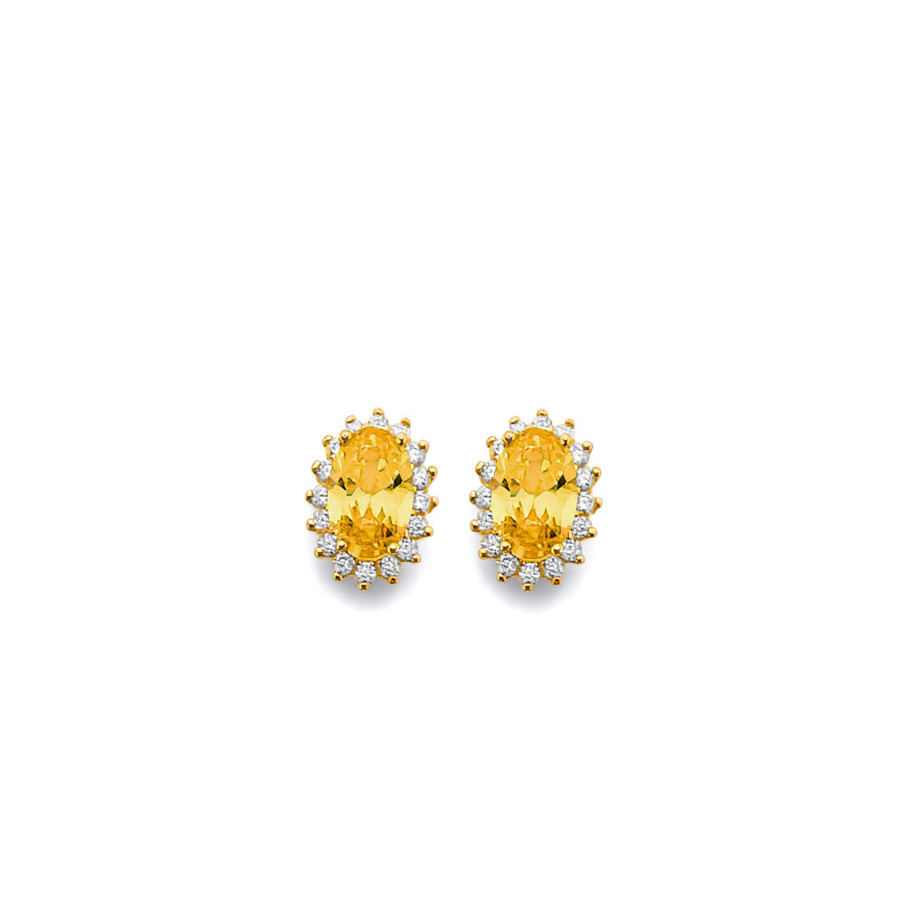 14K Yellow Gold Monthly & Zodiac Jewelry - ER1963 - Image 11