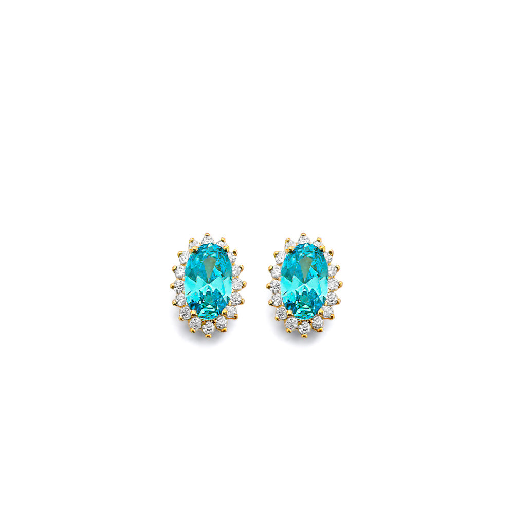 14K Yellow Gold Monthly & Zodiac Jewelry - ER1963 - Image 12