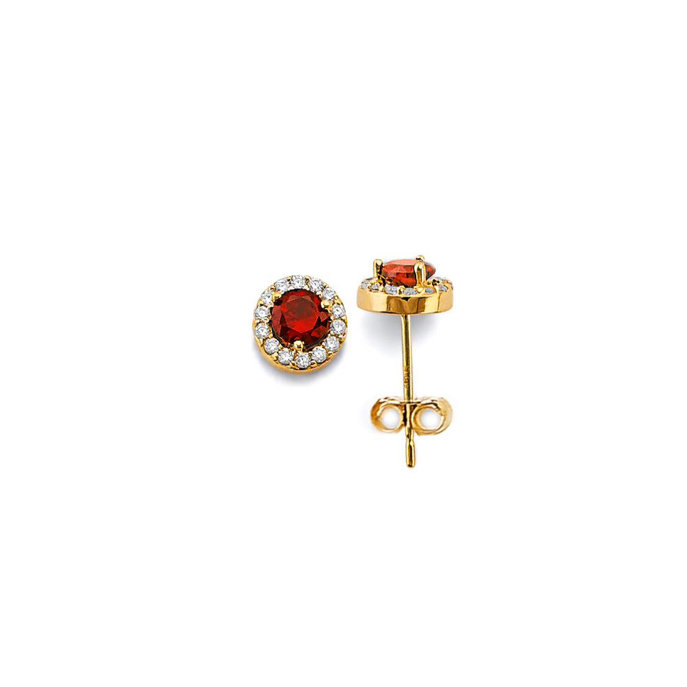 14K Yellow Gold Monthly & Zodiac Jewelry - ER1964