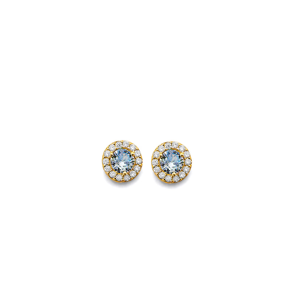 14K Yellow Gold Monthly & Zodiac Jewelry - ER1964 - Image 3