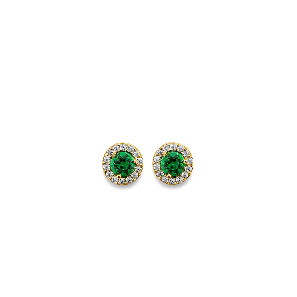 14K Yellow Gold Monthly & Zodiac Jewelry - ER1964 - Image 5