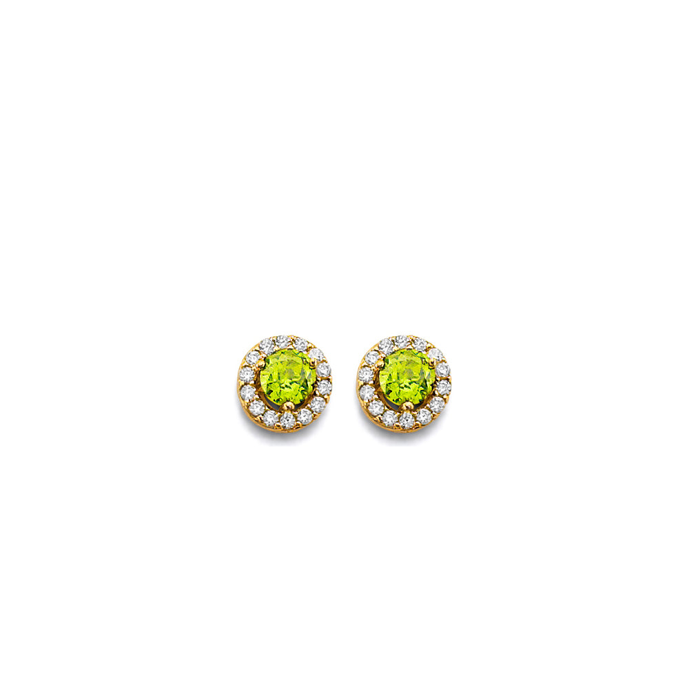 14K Yellow Gold Monthly & Zodiac Jewelry - ER1964 - Image 8