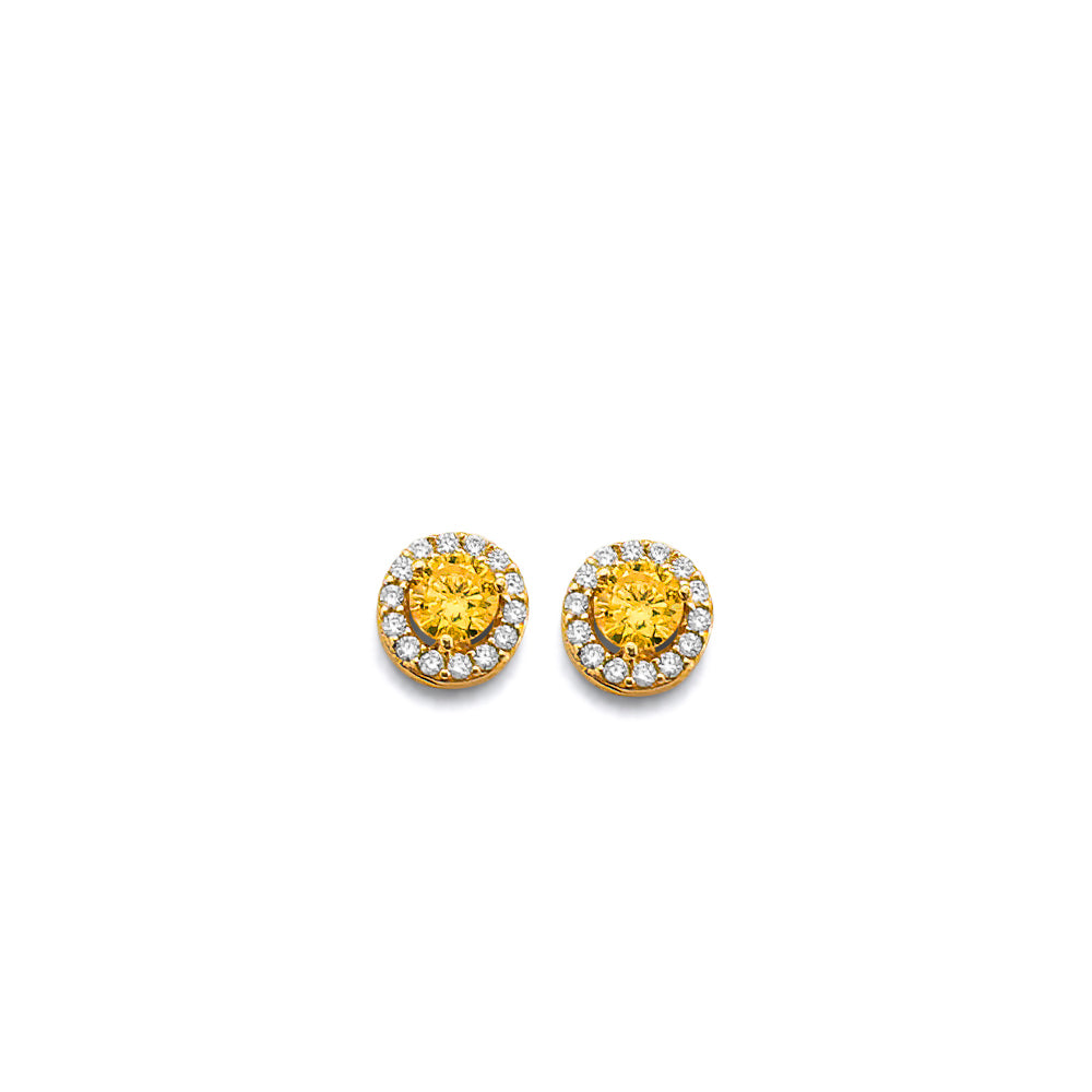 14K Yellow Gold Monthly & Zodiac Jewelry - ER1964 - Image 11