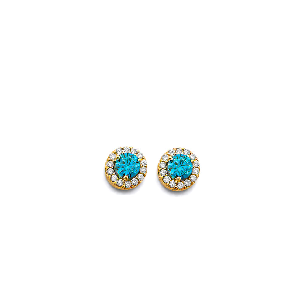 14K Yellow Gold Monthly & Zodiac Jewelry - ER1964 - Image 12