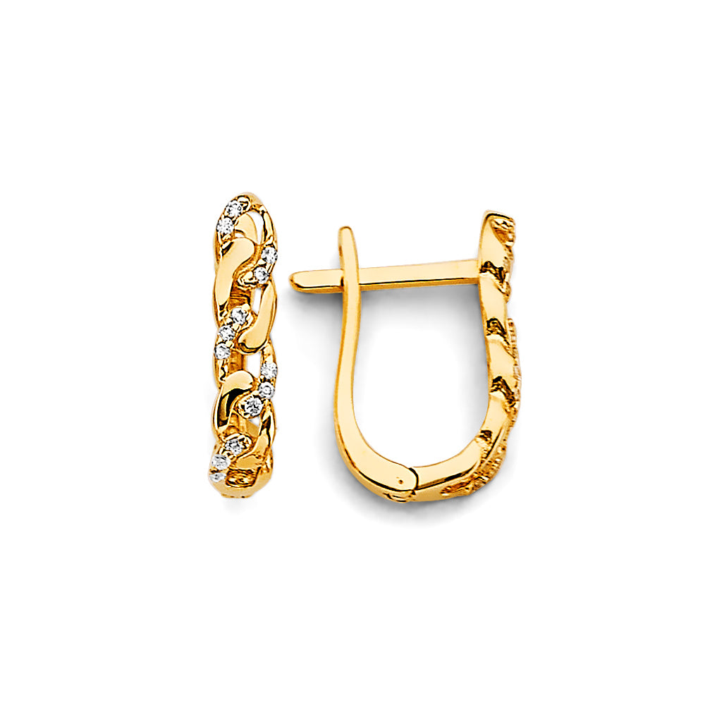 14K Yellow Gold Huggies Earring - ER1970