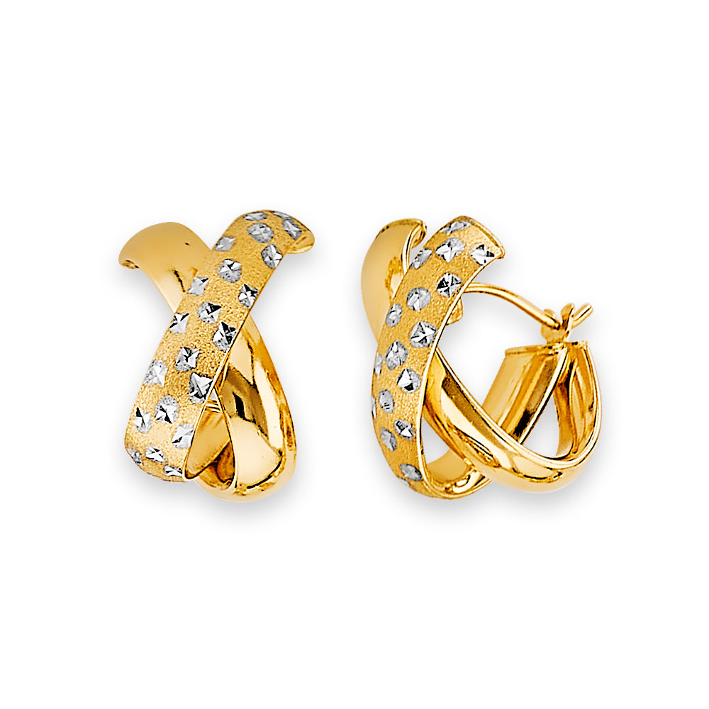 14K Yellow Gold Huggies Earring - ER1971