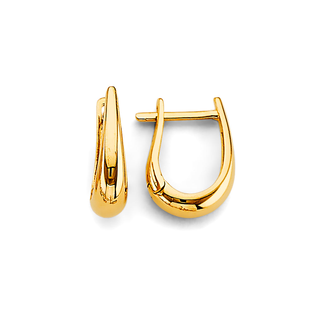 14K Yellow Gold Huggies Earring - ER1974
