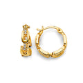 14K Yellow Gold Huggies Earring - ER1975