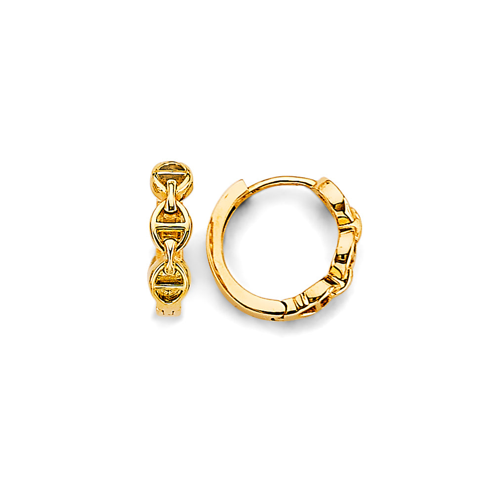 14K Yellow Gold Huggies Earring - ER1978