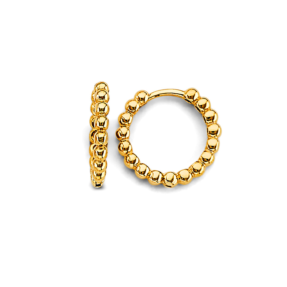 14K Yellow Gold Huggies Earring - ER1980