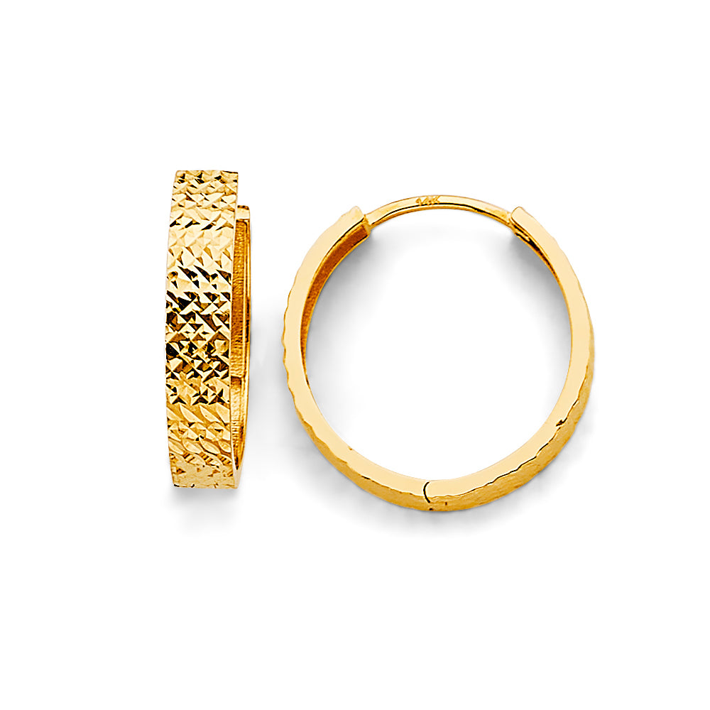 14K Yellow Gold Huggies Earring - ER1981