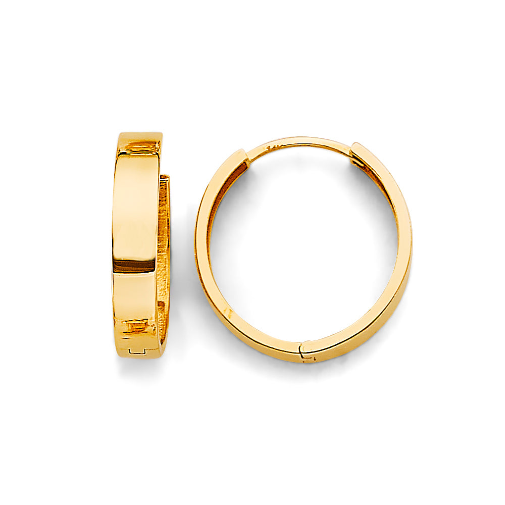 14K Yellow Gold Huggies Earring - ER1982
