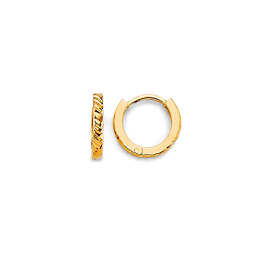 14K Yellow Gold Huggies Earring - ER1985