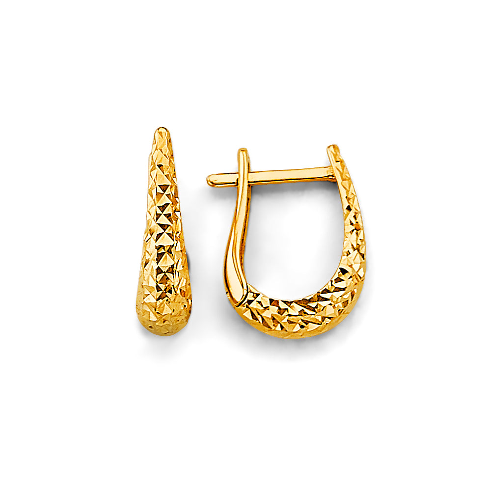 14K Yellow Gold Huggies Earring - ER1986