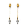 14K Yellow Gold Hanging Earring - ER1992