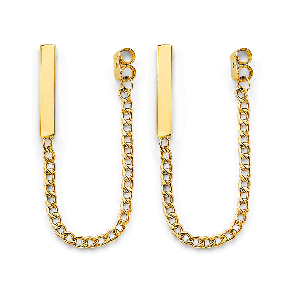 14K Yellow Gold Hanging Earring - ER1993