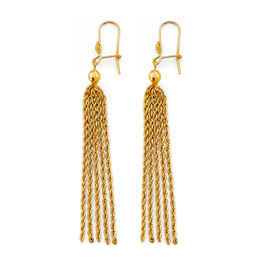 14K Yellow Gold Hanging Earring - ER1994