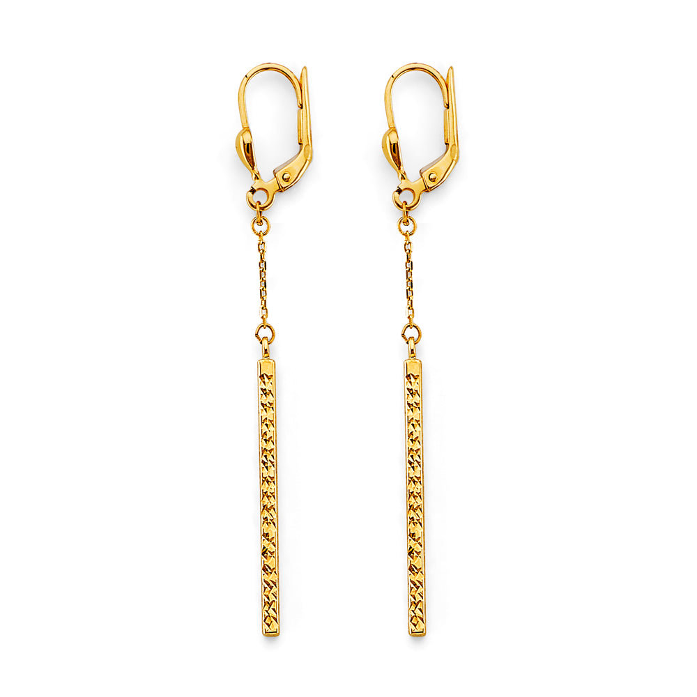 14K Yellow Gold Hanging Earring - ER1997