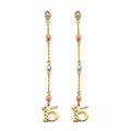 14K Yellow Gold Hanging Earring - ER2012